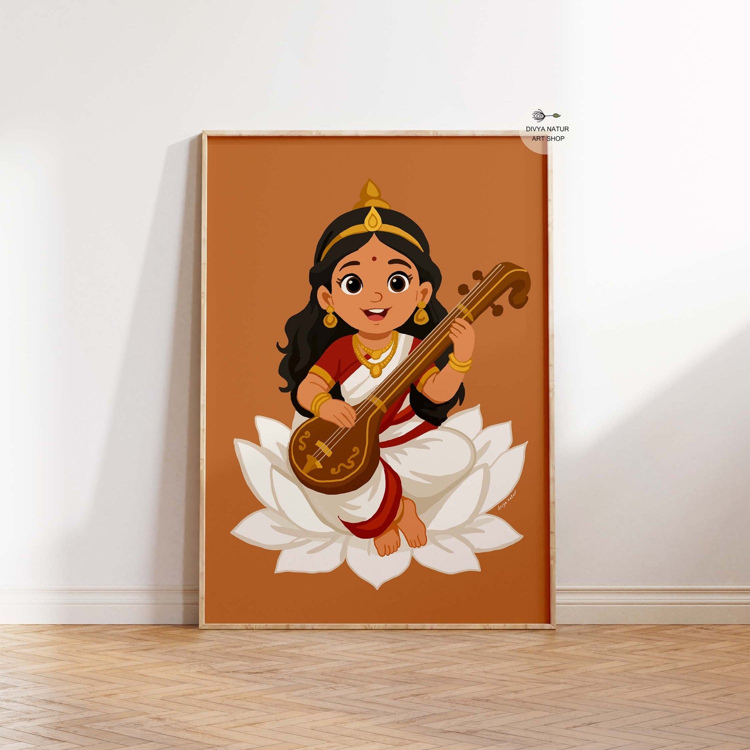Baby Saraswati Art Print