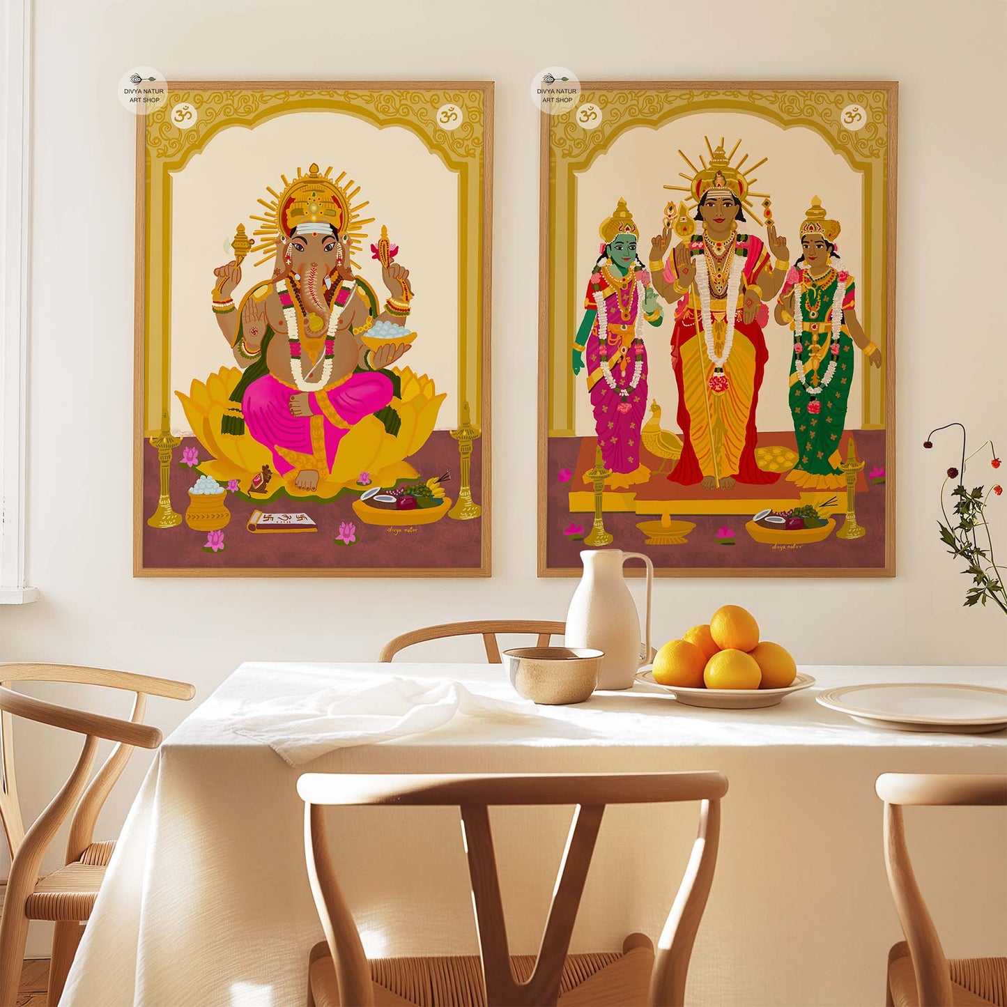 Tamil Lord Murugan wall art symbolizing devotion and divine blessings