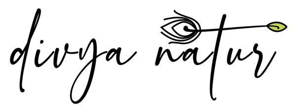 Divya Natur Logo with Peacock feather
