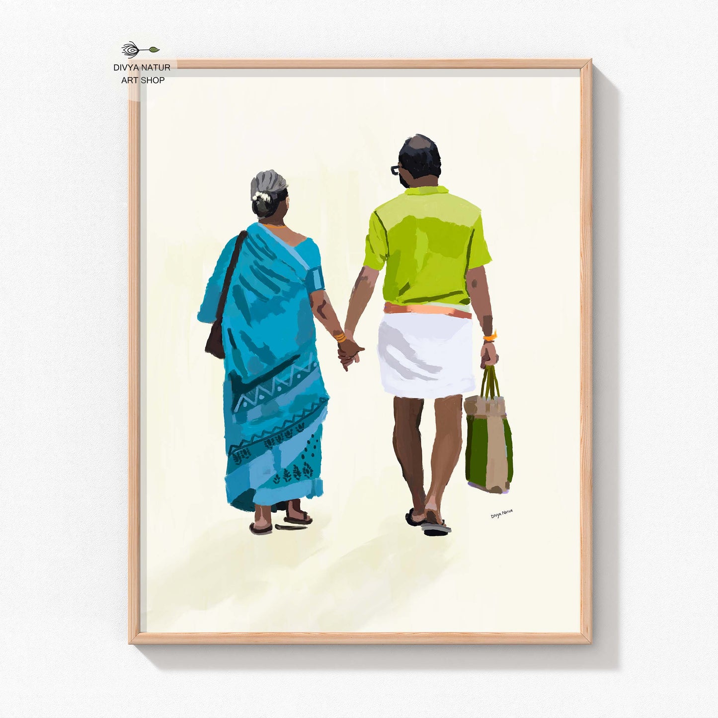 Indian Grand ma and grand pa art