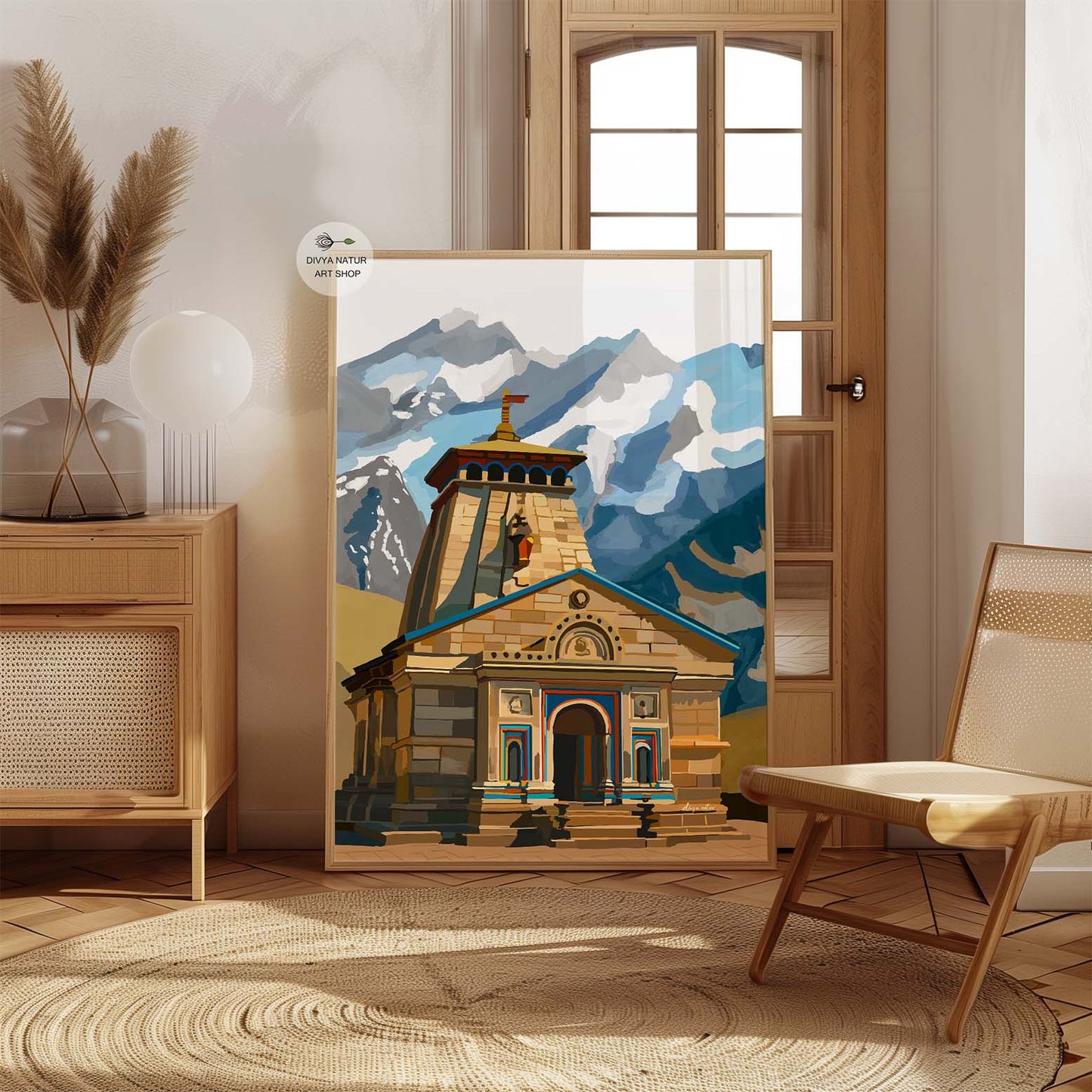 Fine art print of Kedarnath Temple, a sacred Char Dham pilgrimage site