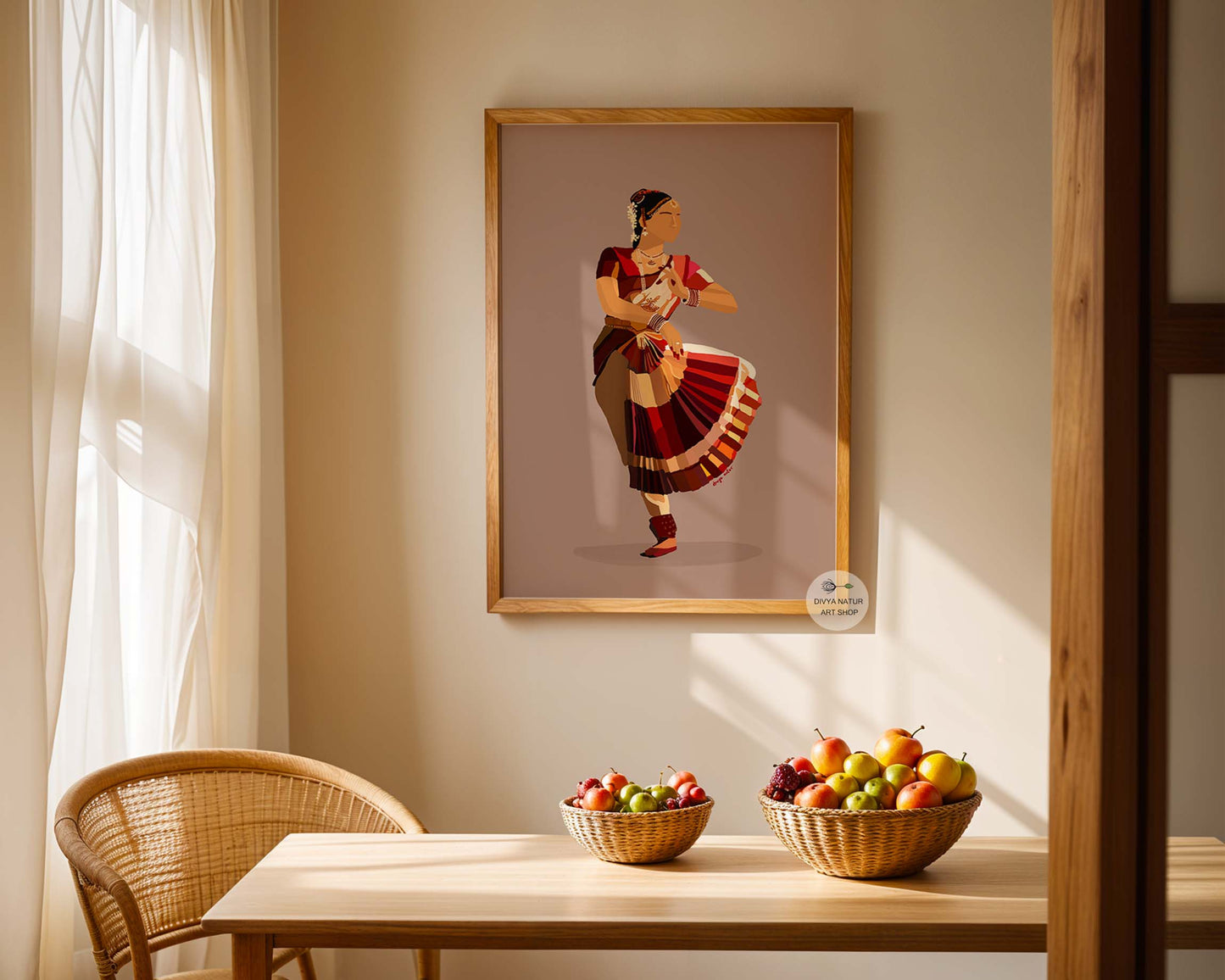 Cultural dance art for Indian home interiors