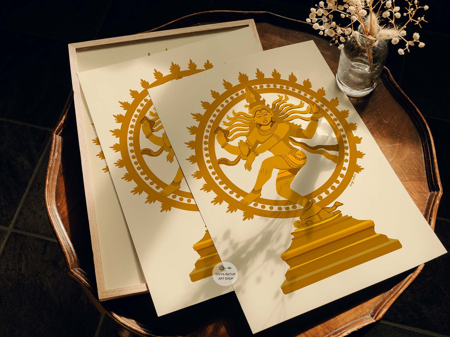 Modern Nataraja fine art print blending culture and contemporary design