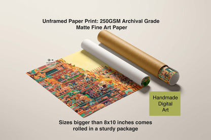 Indian Srirangam temple | Fine Art Print