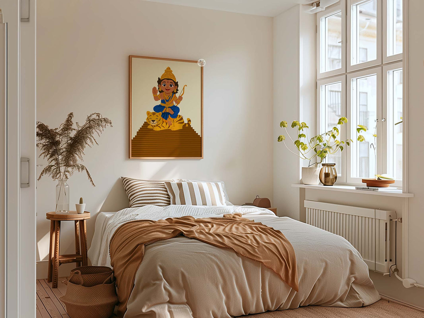 Sabarimala themed devotional nursery print for Hindu home