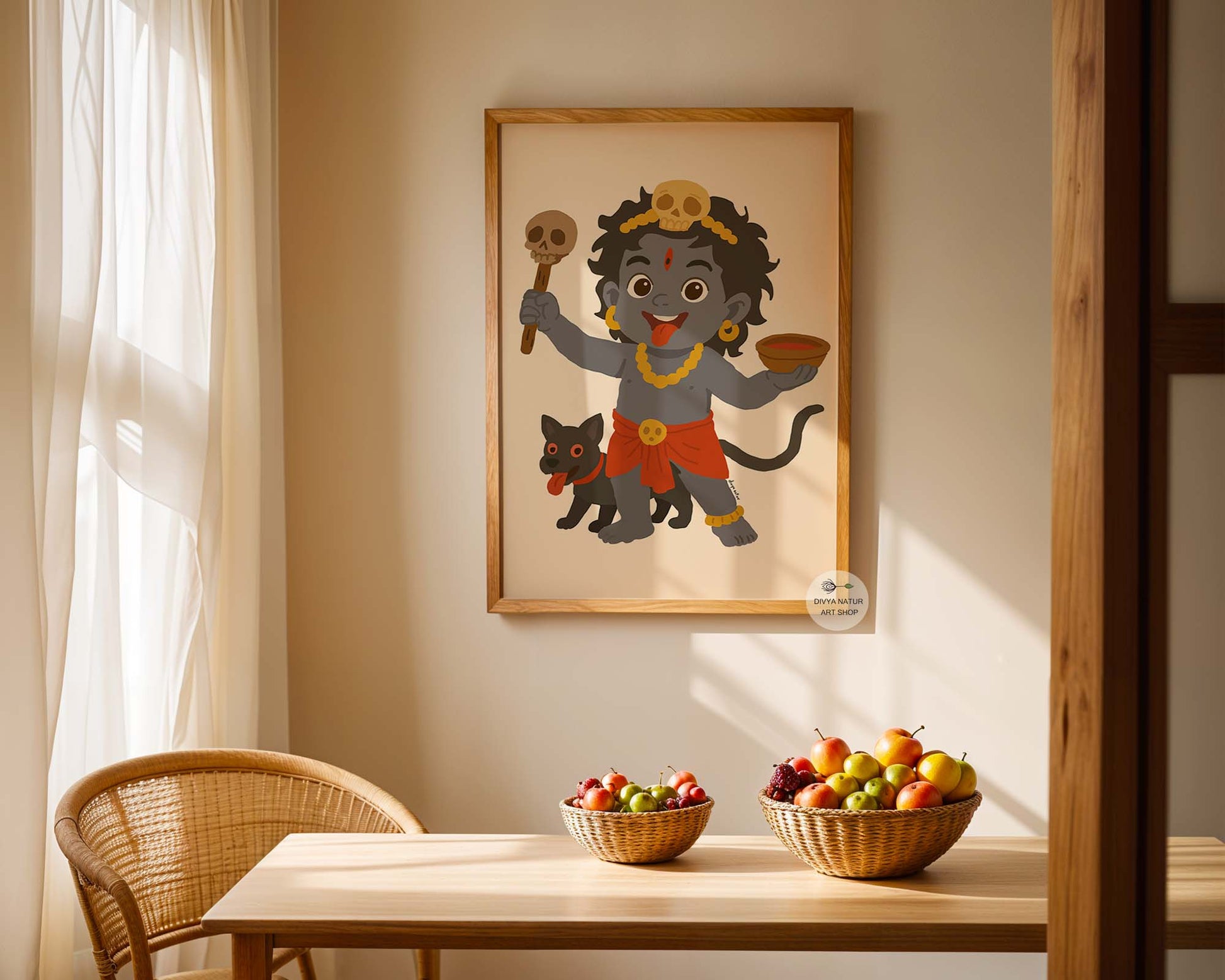 Spiritual wall print symbolizing protection and sacred boundaries