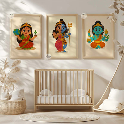 Spiritual nursery art symbolizing sustainability and growth
