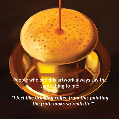 South Indian Filter Coffee Painting | Fine Art Print