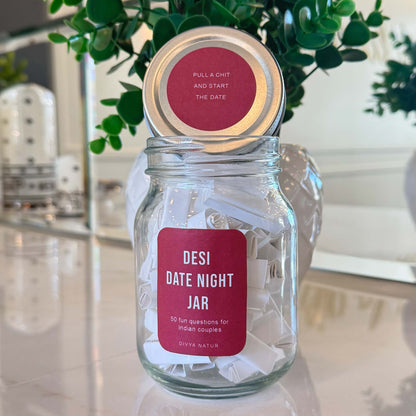 Couple game jar with relationship questions for date nights and special evenings