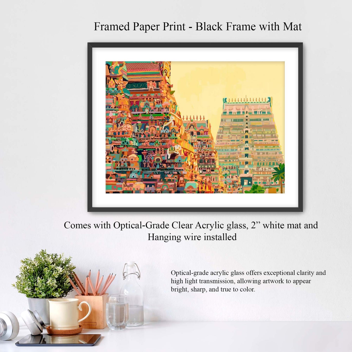 Indian Srirangam temple | Fine Art Print