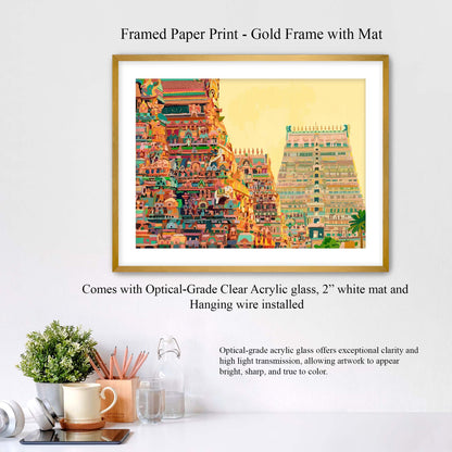 Indian Srirangam temple | Fine Art Print