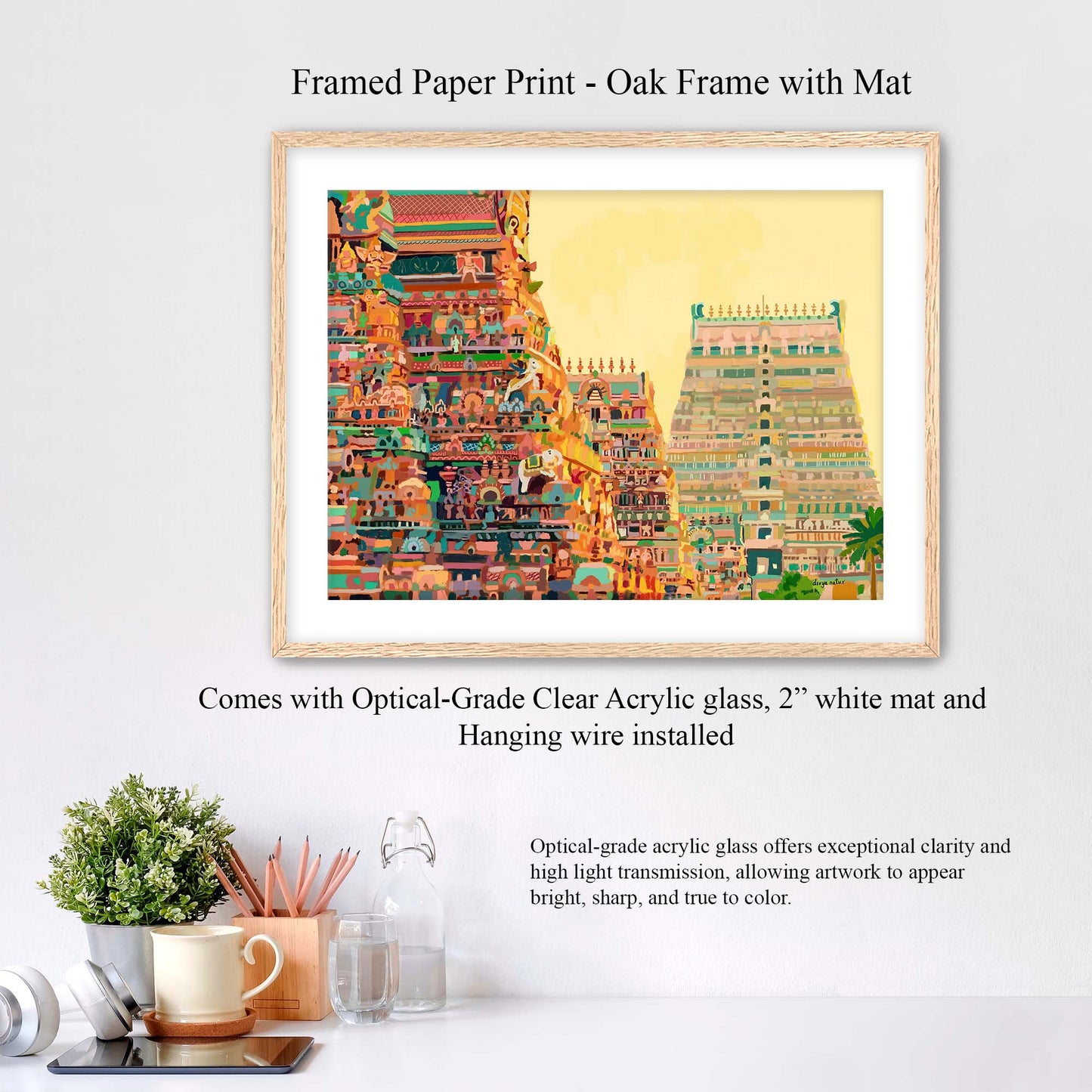 Indian Srirangam temple | Fine Art Print