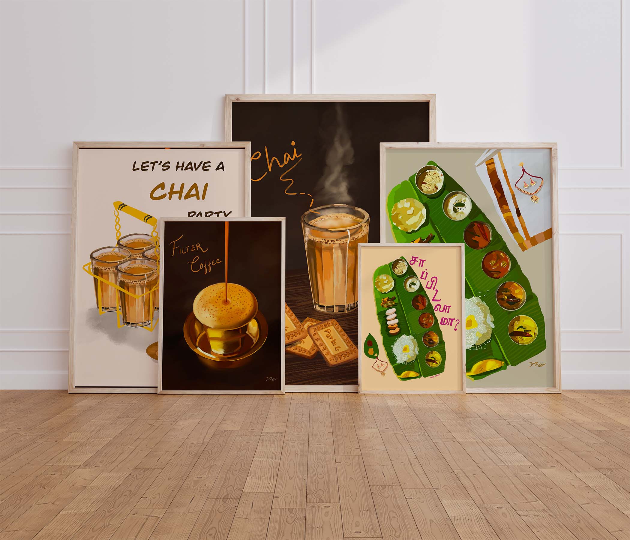 Framed Indian Food Wall Art at Divya Natur