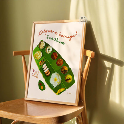 South Indian Food Art | Tamil Fine Art Print