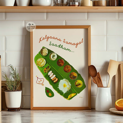 South Indian Food Art | Tamil Fine Art Print
