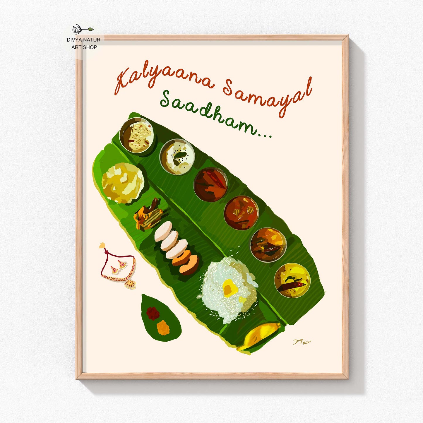 South Indian Food Art | Tamil Fine Art Print