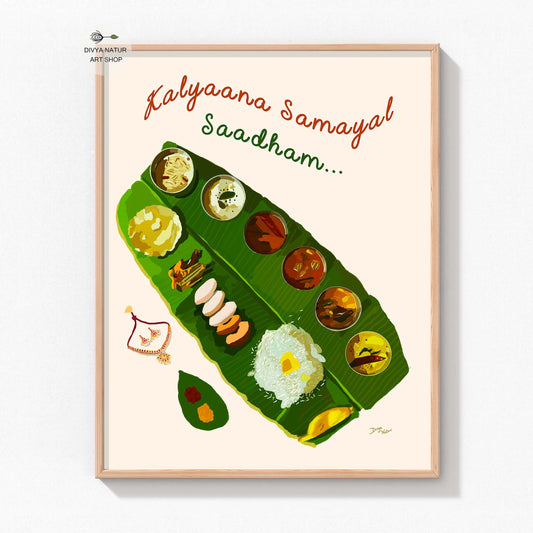 South Indian Food Art | Tamil Fine Art Print