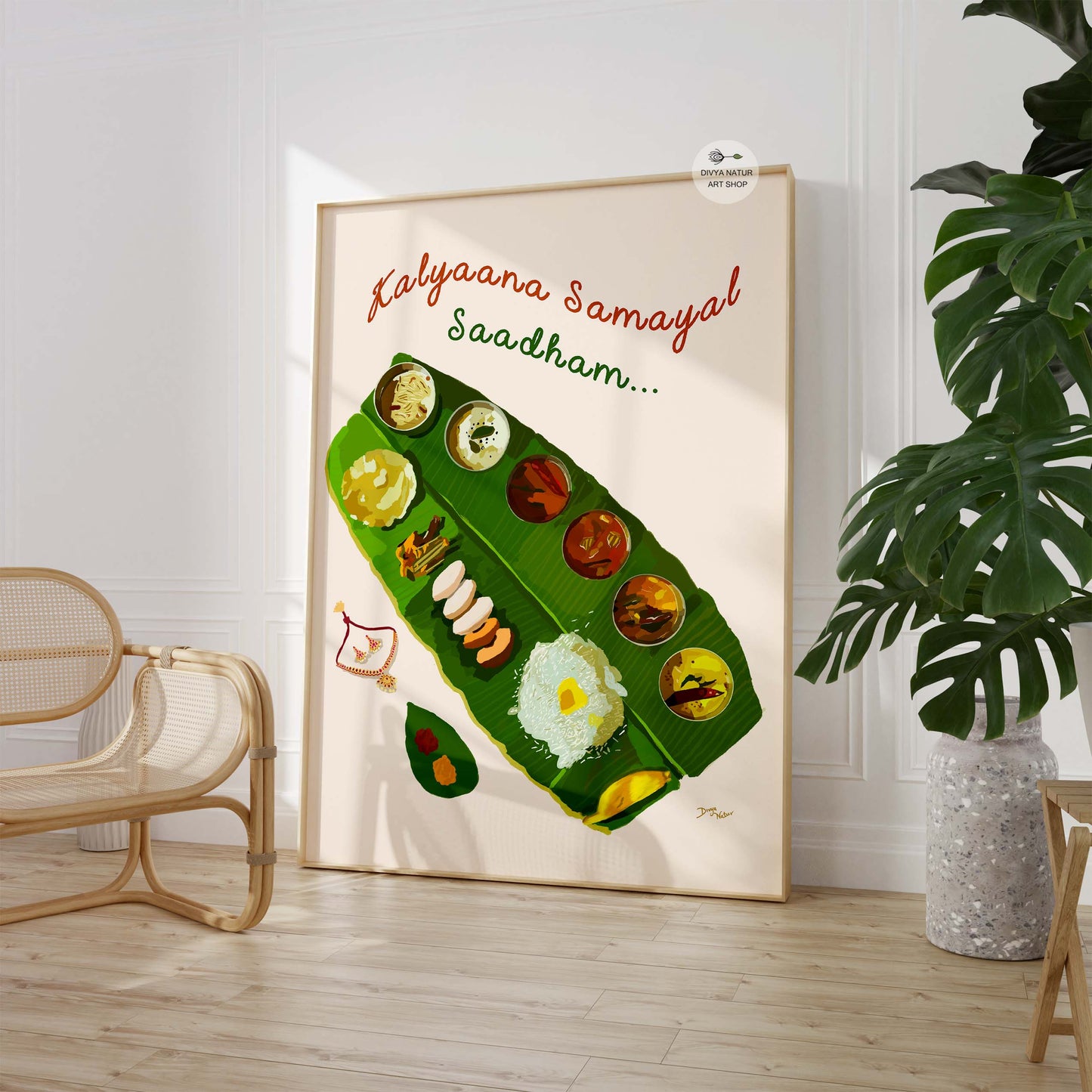 South Indian Food Art | Tamil Fine Art Print