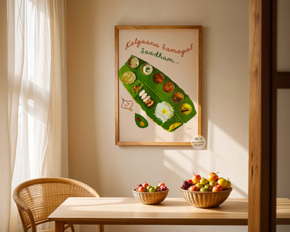 South Indian Food Art | Tamil Fine Art Print