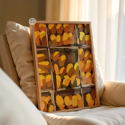 Mango themed kitchen wall artwork printed using museum quality giclée printing
