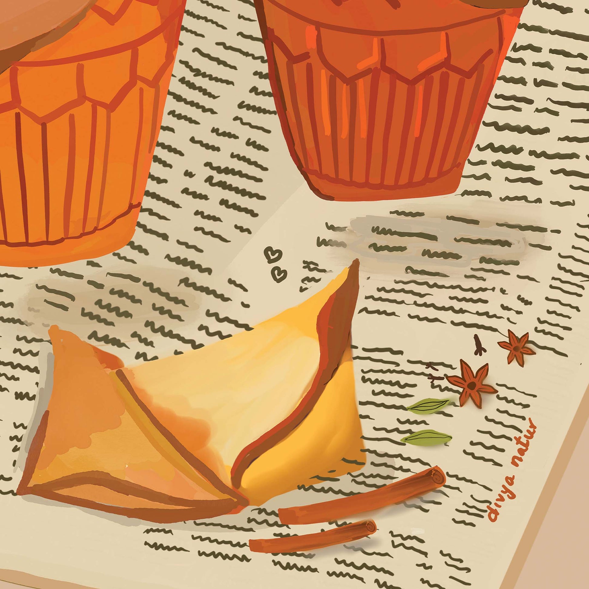 Chai wall decor print — authentic Indian tea scene, cultural artwork for homes and cafes.
