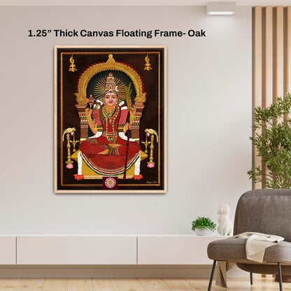 Contemporary fine art print inspired by traditional South Indian goddess iconography