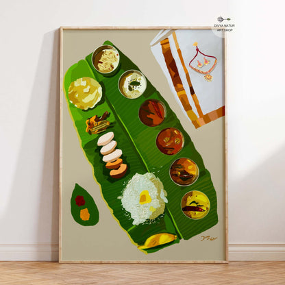 South Indian Meals Food Art | Fine Art Print