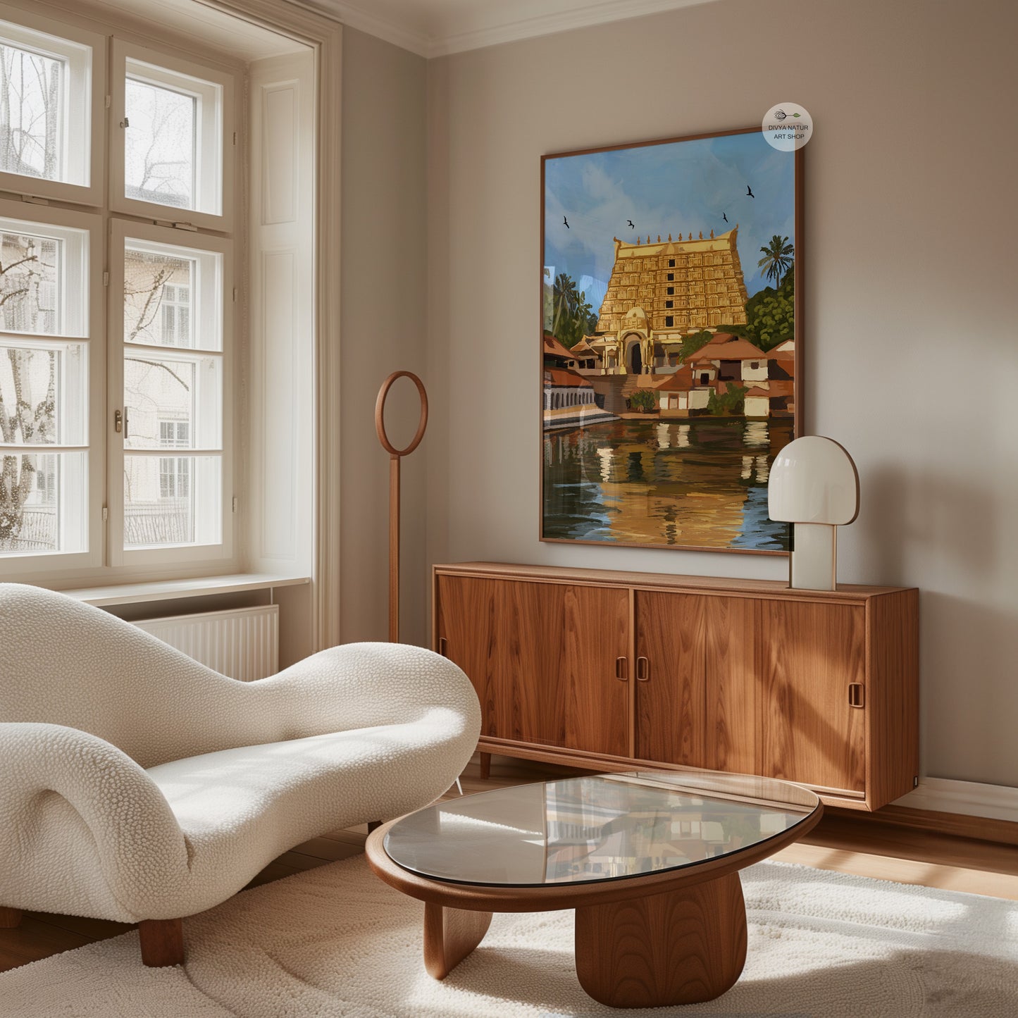 Fine art print capturing the timeless beauty of Padmanabhaswamy Temple architecture