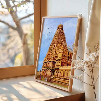 Tanjavur Big Temple art bringing cultural history and spiritual stillness into home decor