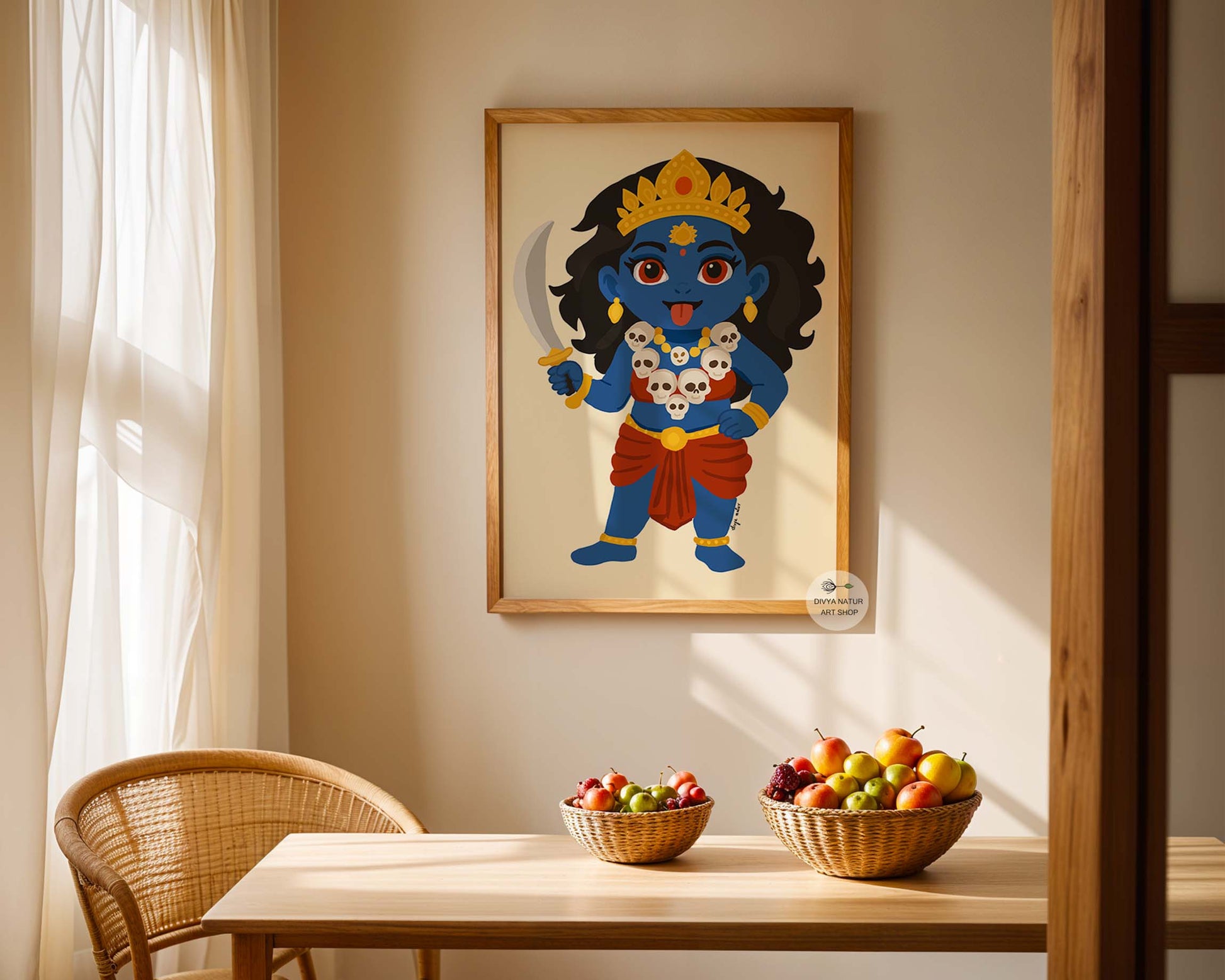 Premium artwork of Hindu goddess Kali for sacred home decor