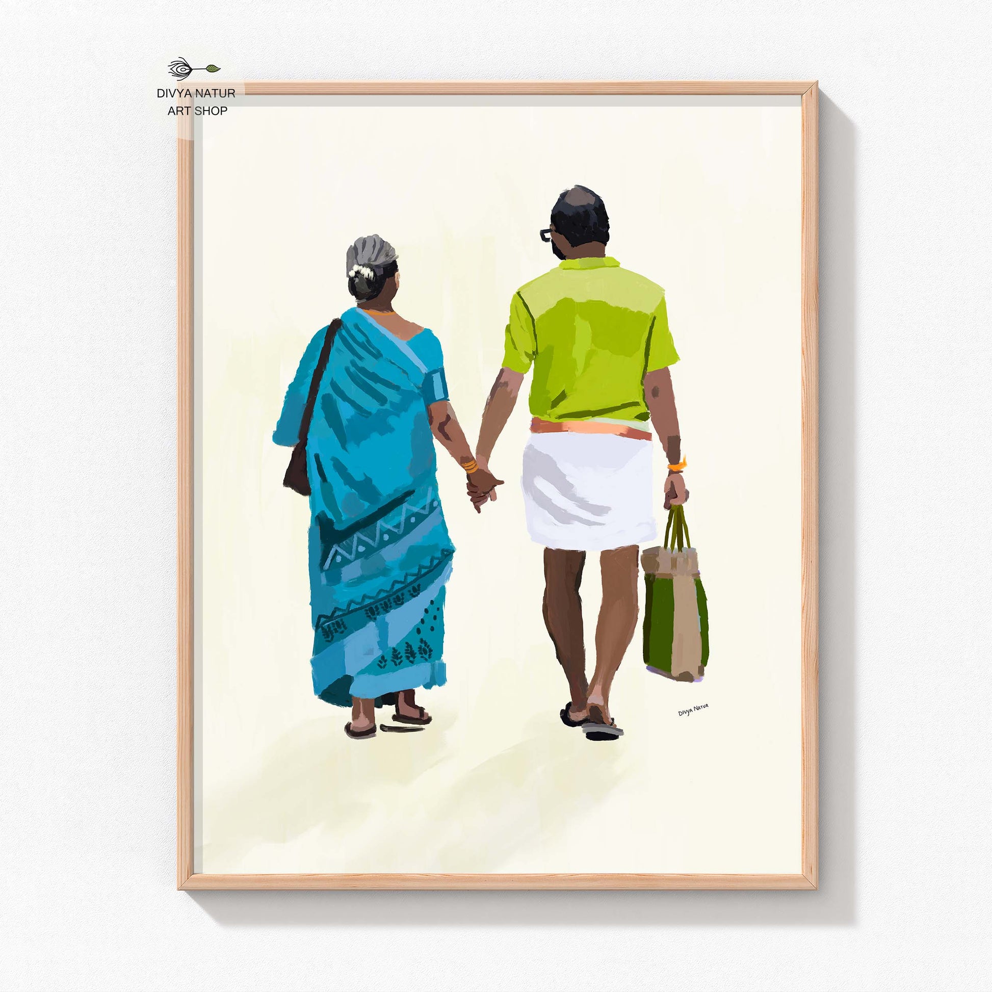 Indian Grand ma and grand pa art