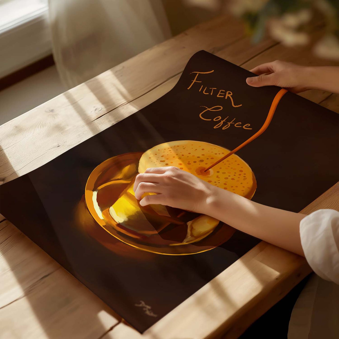 best selling filter coffee painting
