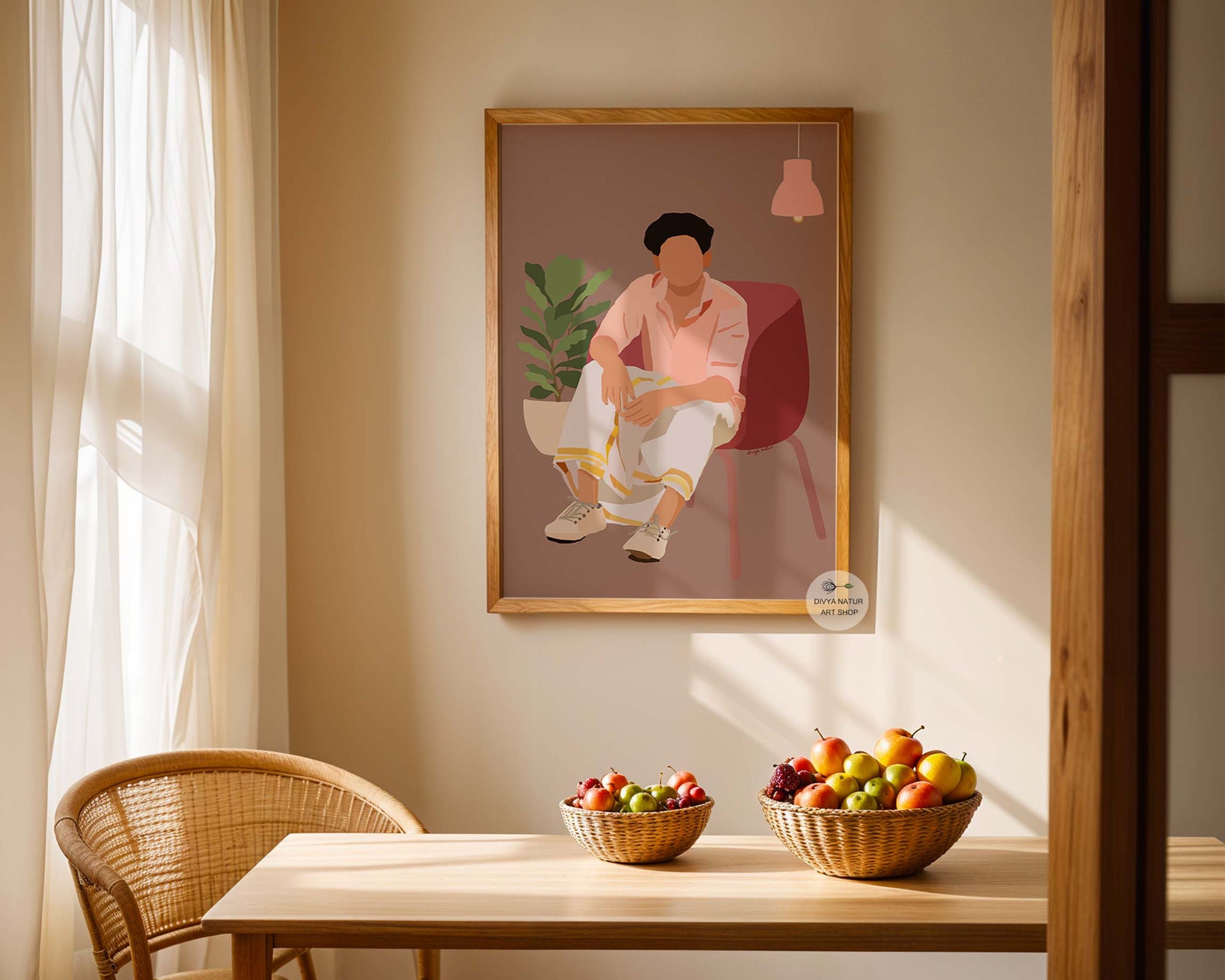 Minimalist faceless fashion art for modern interiors.
