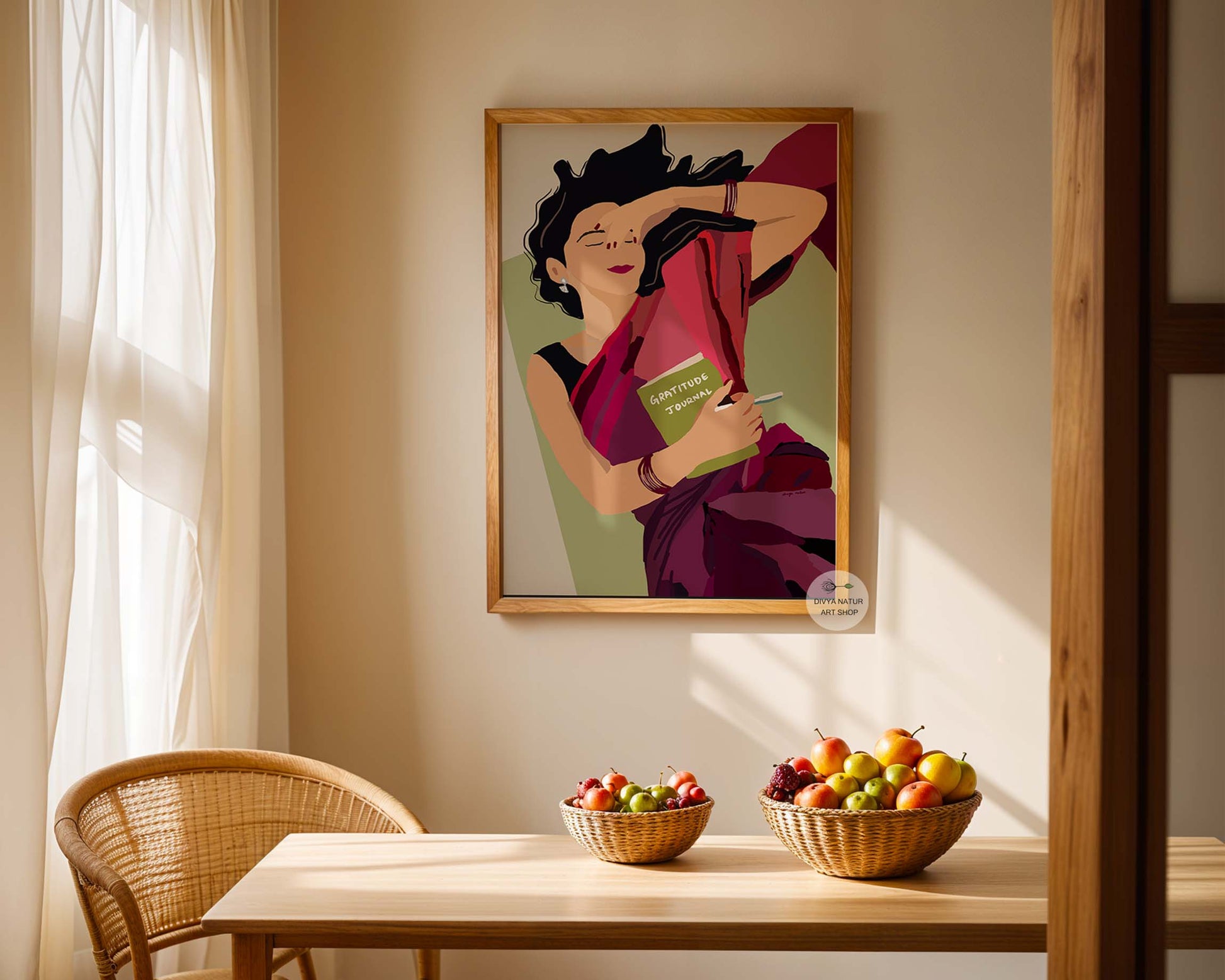 Unique mindfulness-inspired artwork for home and office decor.