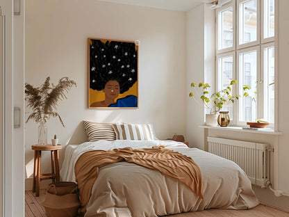 Spiritual fine art print perfect for meditation or peaceful interiors