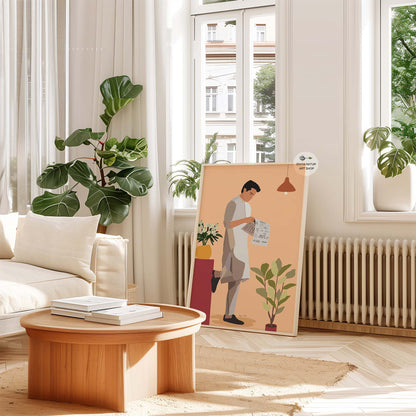 Subtle and impactful wall art blending tradition and modernity.