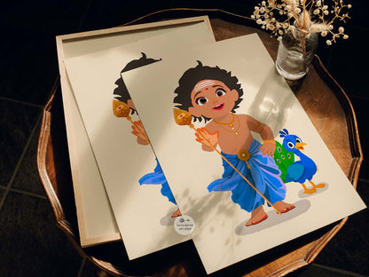 Baby Muruga Tamil God Art | Fine Art Print