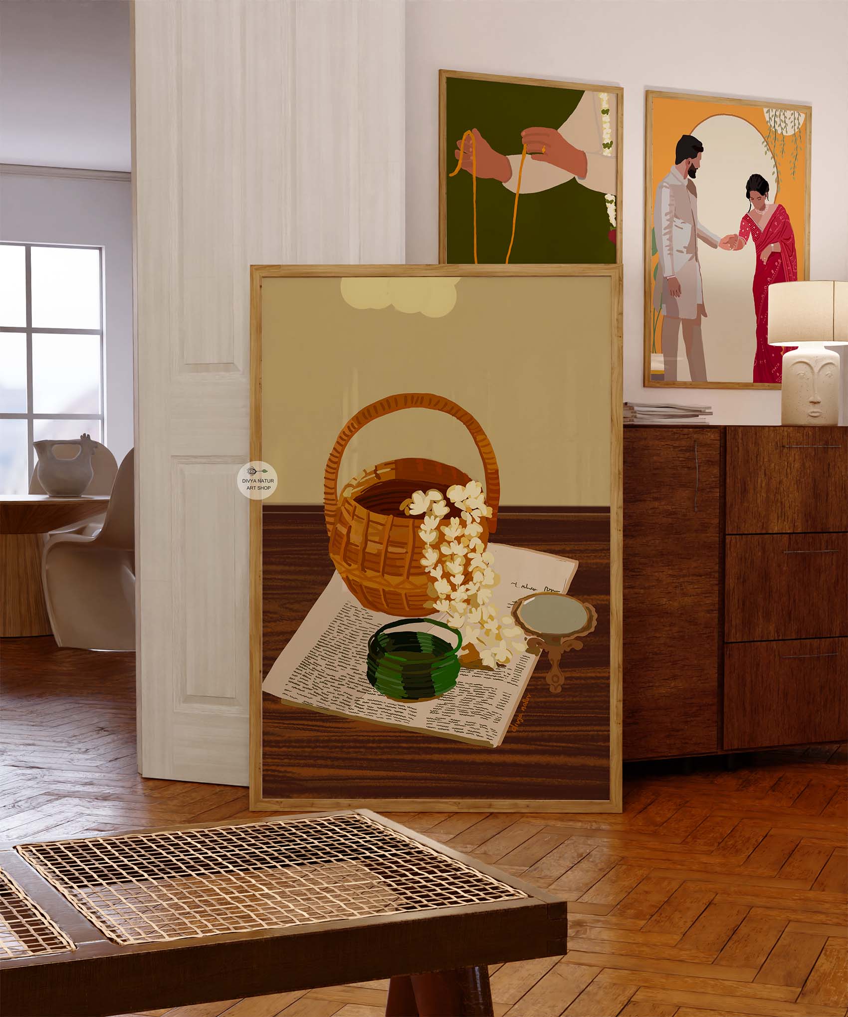 Aesthetic Indian still life composition for boho and minimalist interiors.