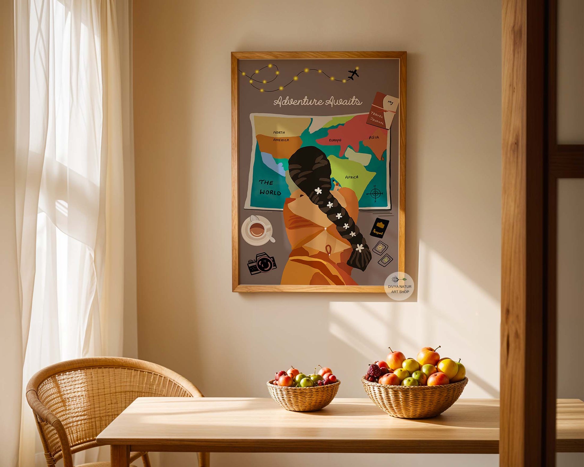 Vibrant adventure wall art for explorers and wanderlust lovers.