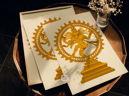 Modern Nataraja fine art print blending culture and contemporary design